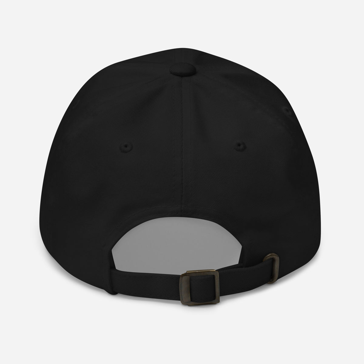 FacSpec Embroidered Dad Hat, black back view