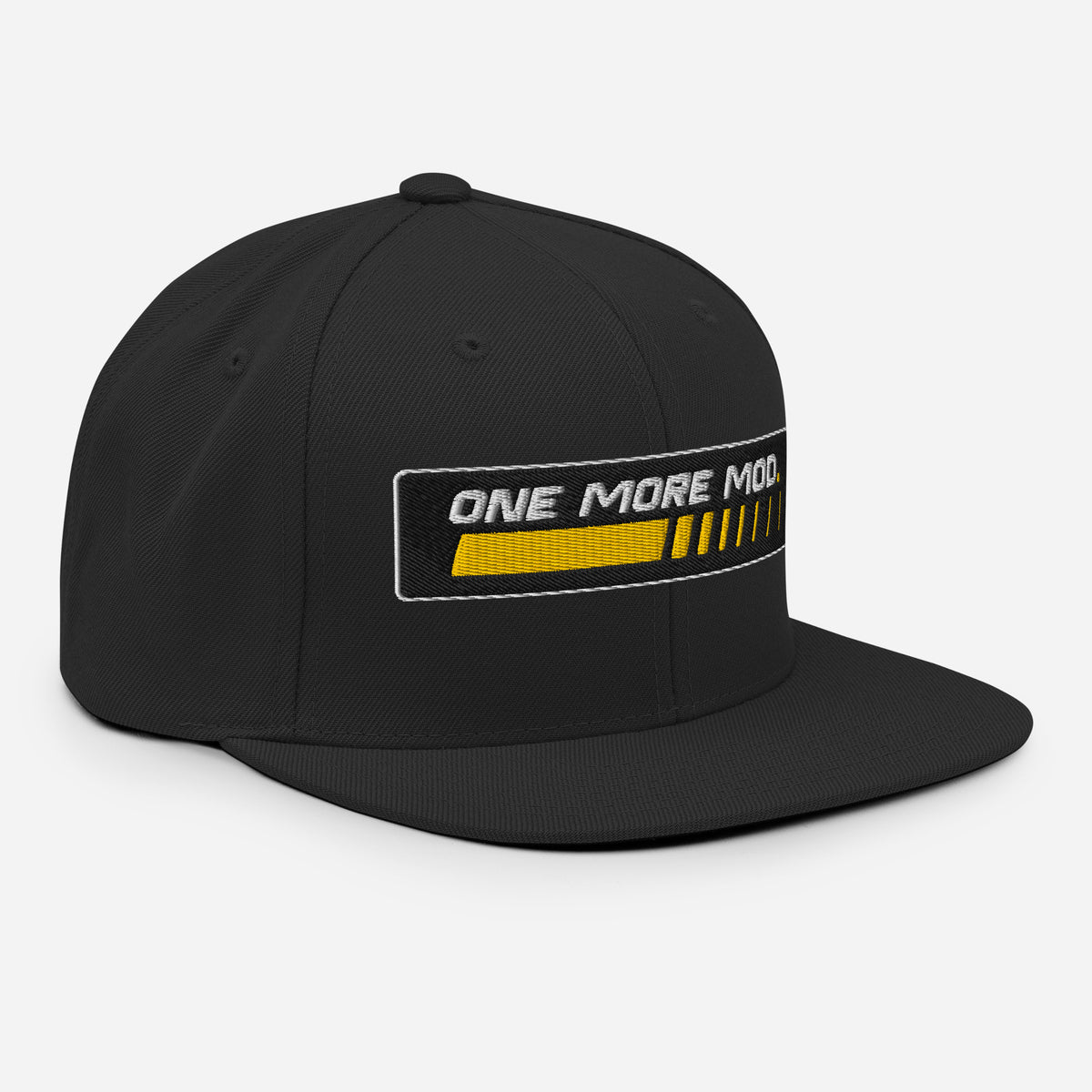 FacSpec One More Mod Snapback Hat, black right front view