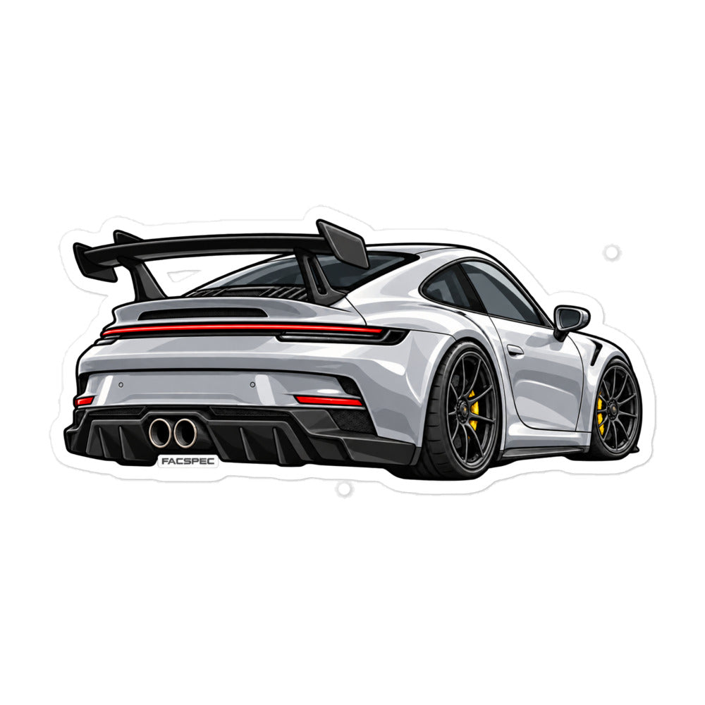 FacSpec 992 Slap Sticker, 5.5 × 5.5 inch vinyl sticker