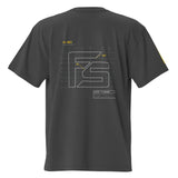FacSpec Blueprint Oversized Tee, faded black back view