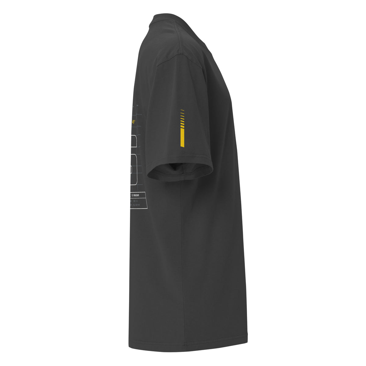 FacSpec Blueprint Oversized Tee, faded black right view