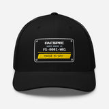 FACSPEC Works 01 Trucker Hat, black front view
