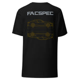 FacSpec Coupe Study Graphic T-Shirt, black back view