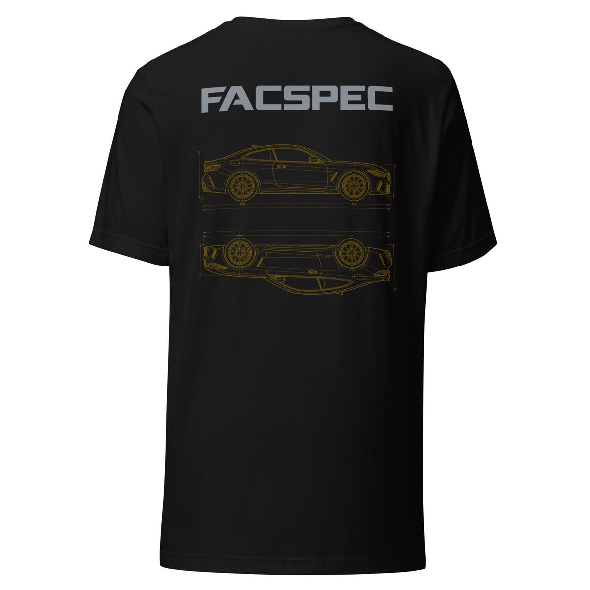 FacSpec Coupe Study Graphic T-Shirt, black back view