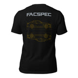 FacSpec Coupe Study Graphic T-Shirt, black back view