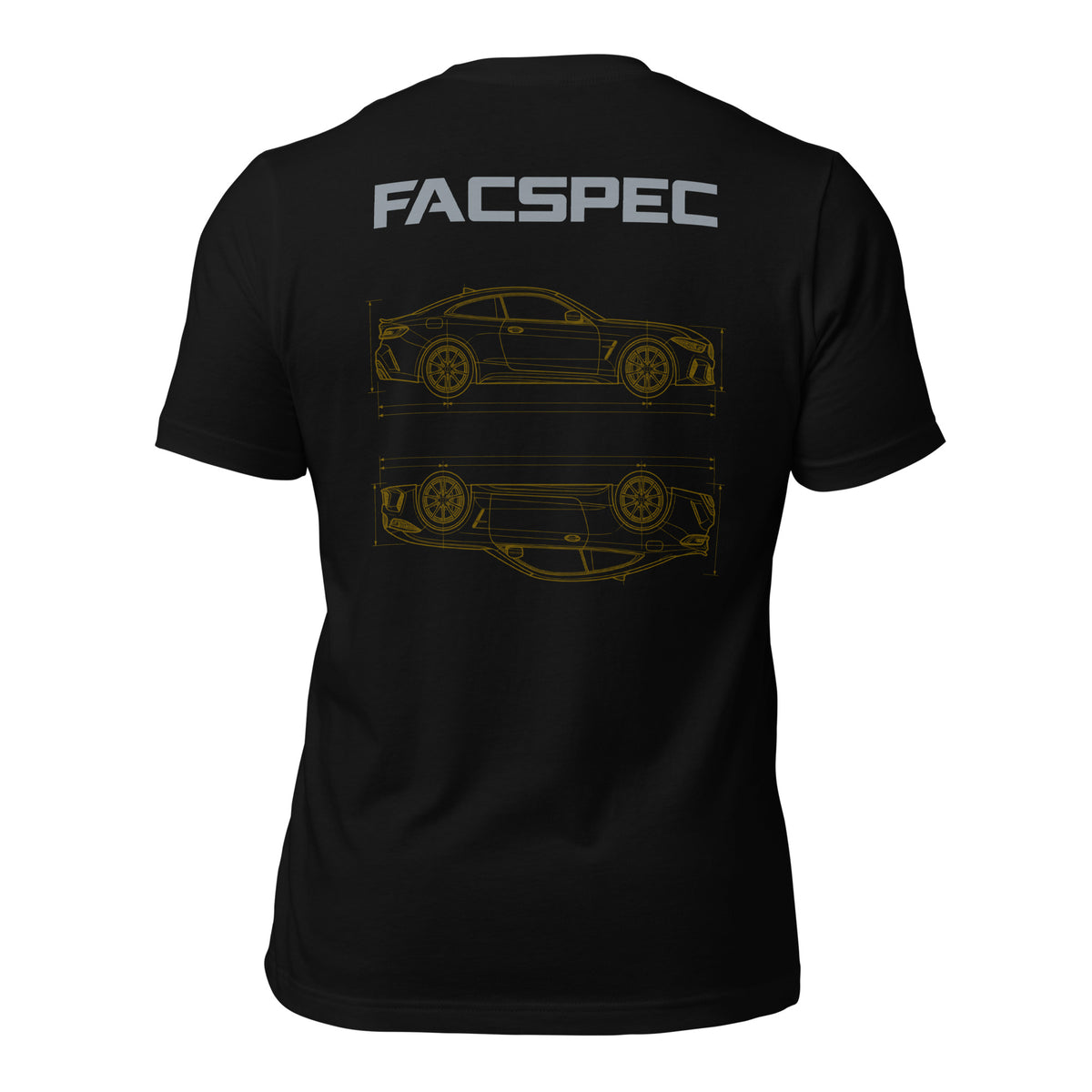 FacSpec Coupe Study Graphic T-Shirt, black back view