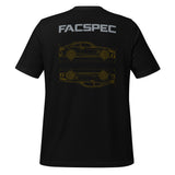 FacSpec Coupe Study Graphic T-Shirt, black back view