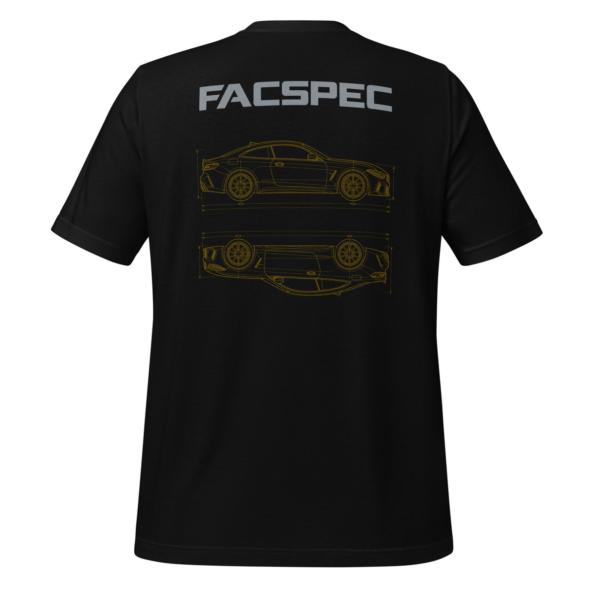 FacSpec Coupe Study Graphic T-Shirt, black back view