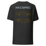 FacSpec Coupe Study Graphic T-Shirt, dark grey back view
