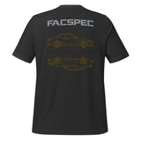 FacSpec Coupe Study Graphic T-Shirt, dark grey back view