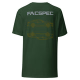 FacSpec Coupe Study Graphic T-Shirt, forest back view