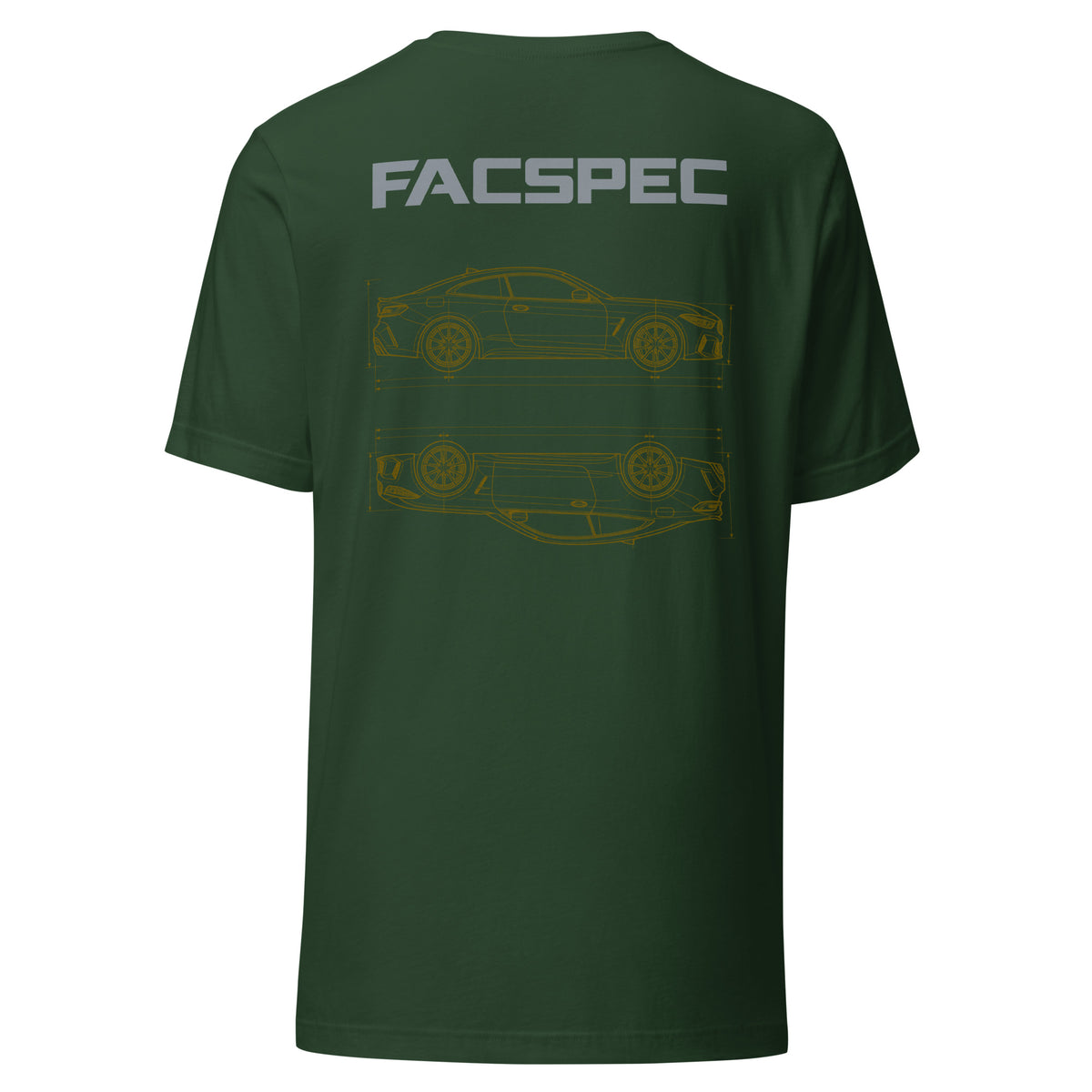 FacSpec Coupe Study Graphic T-Shirt, forest back view