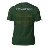 FacSpec Coupe Study Graphic T-Shirt, forest back view