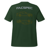 FacSpec Coupe Study Graphic T-Shirt, forest back view