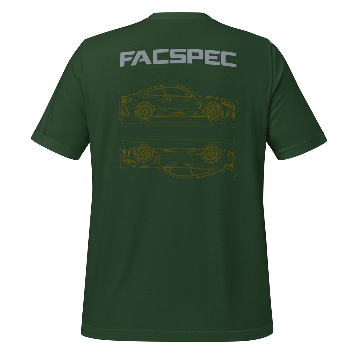 FacSpec Coupe Study Graphic T-Shirt, forest back view