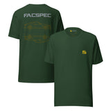 FacSpec Coupe Study Graphic T-Shirt, forest front and back view