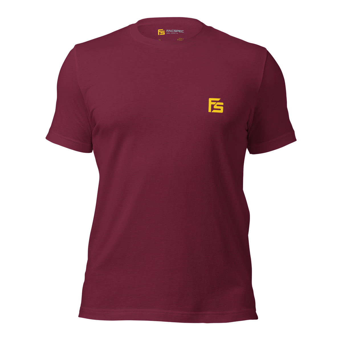 FacSpec Coupe Study Graphic T-Shirt, maroon front view