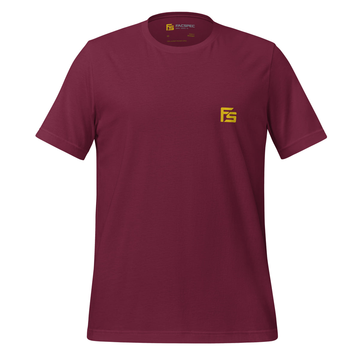 FacSpec Coupe Study Graphic T-Shirt, maroon front view
