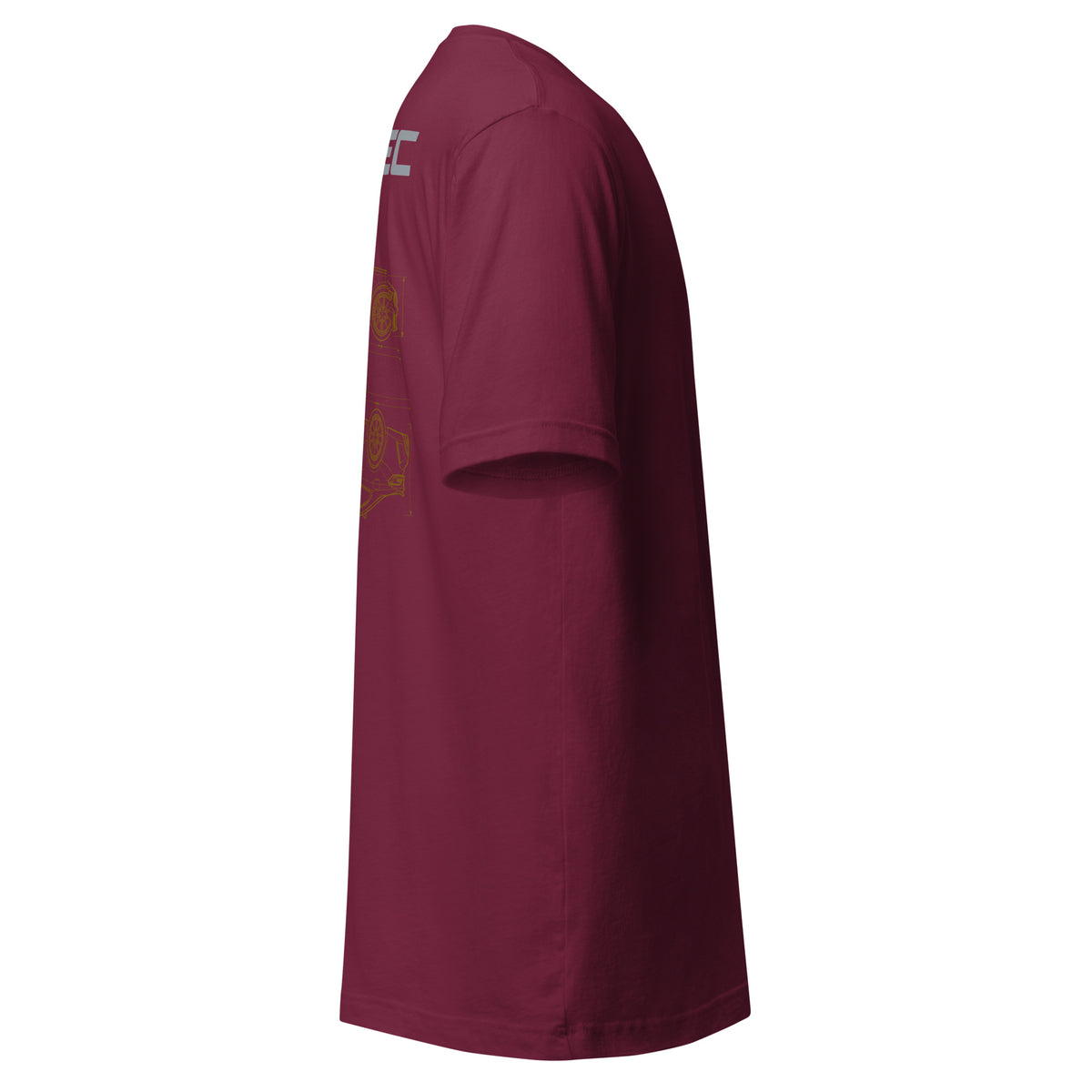 FacSpec Coupe Study Graphic T-Shirt, maroon right view