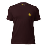 FacSpec Coupe Study Graphic T-Shirt, oxblood black front view