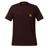 FacSpec Coupe Study Graphic T-Shirt, oxblood black front view