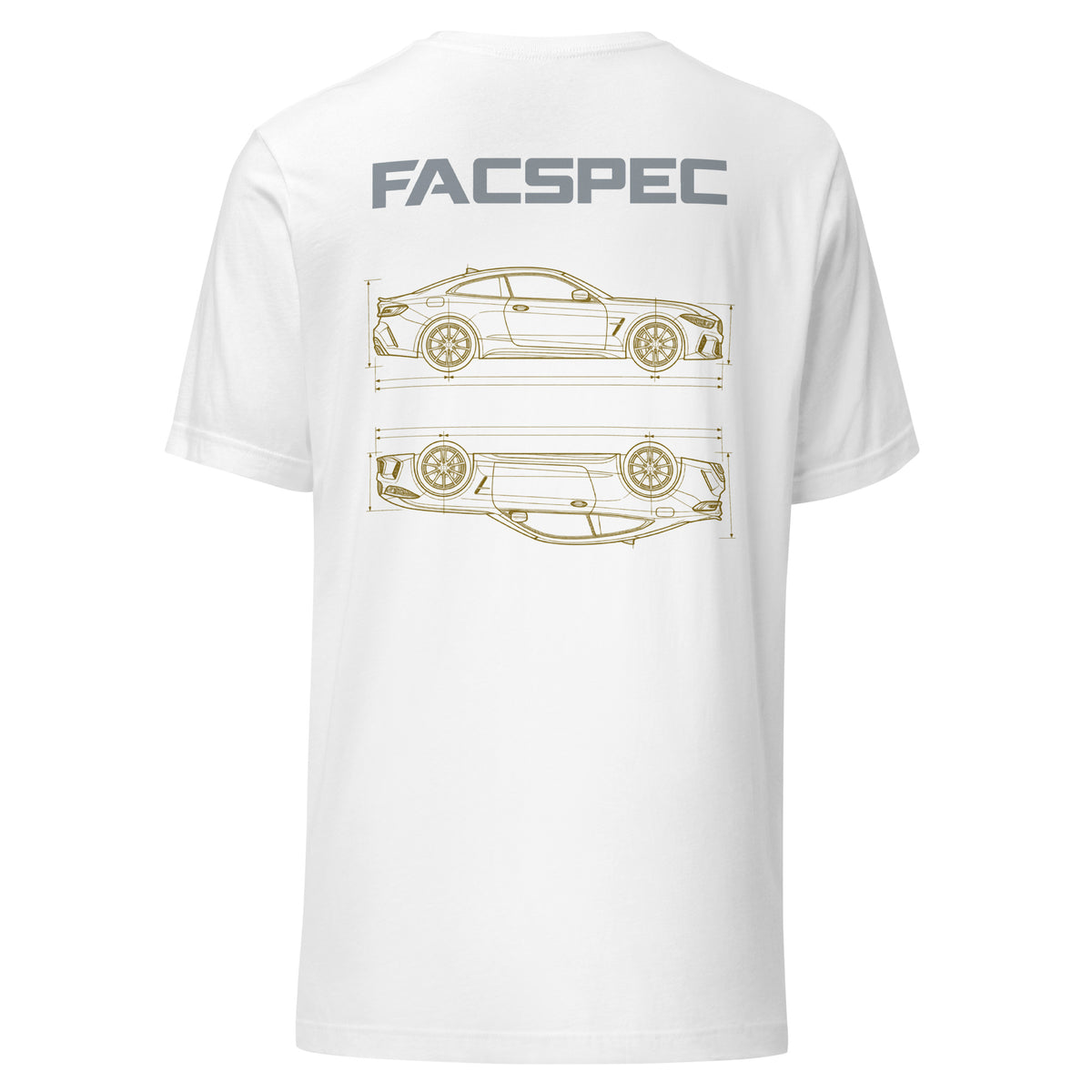 FacSpec Coupe Study Graphic T-Shirt, white back view