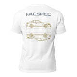 FacSpec Coupe Study Graphic T-Shirt, white back view