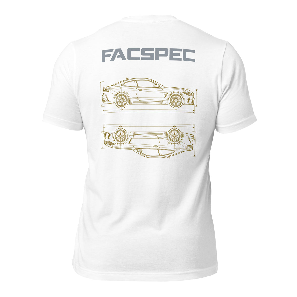 FacSpec Coupe Study Graphic T-Shirt, white back view