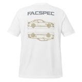 FacSpec Coupe Study Graphic T-Shirt, white back view