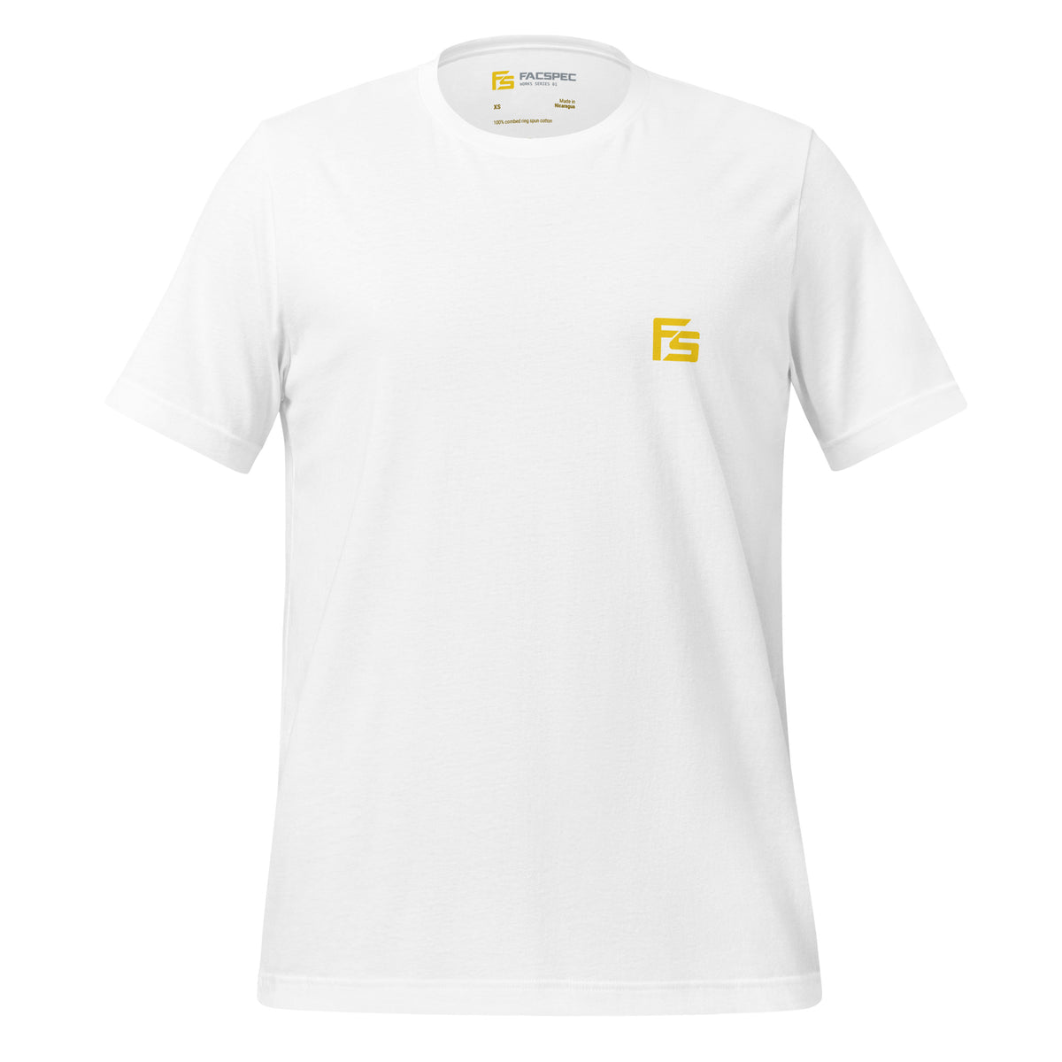 FacSpec Coupe Study Graphic T-Shirt, white front view